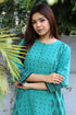 Handloom Cotton Kurta And Pant Set With Block Print