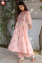 Mulmul Cotton Kurta And Pant Set In Floral Block Print