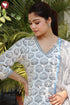 Bizzy Lizzy Kurta Pant With Dupatta In Block Print
