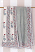 Mulmul Cotton Quilt in Floral Block Print