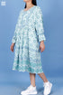 Rayon Slub Amalfi Dress in Block Print