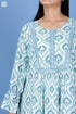 Rayon Slub Amalfi Dress in Block Print