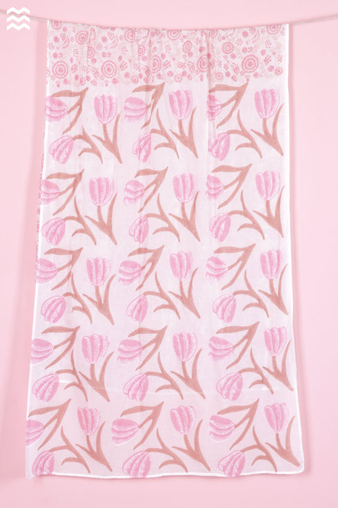 Mulmul Cotton Momo Wrap In Block Print