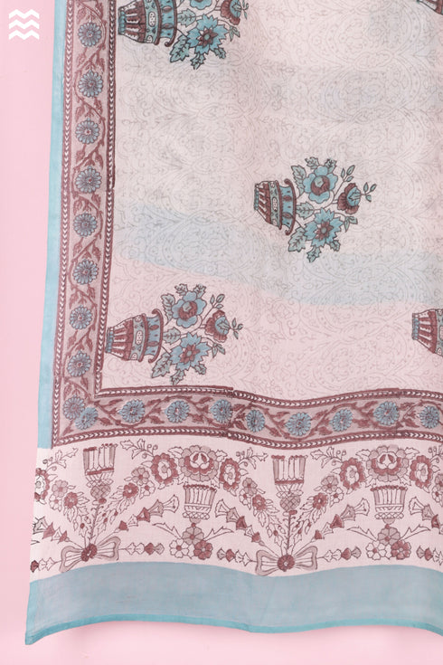 Mulmul Cotton Momo Wrap In Block Print