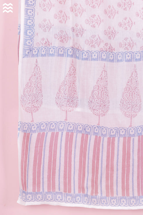 Mulmul Cotton Momo Wrap In Block Print