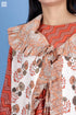 Khaadi Cotton Boho Overlay Jacket In Floral Block Print