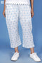 Cambric Cotton Van Pant With Block Print
