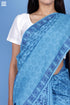 Cotton Silk Saree With Fall In Block Print