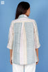 Slub Cotton Zoom Shirt In Block Print