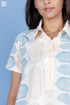 Cambric Cotton Zoom Dress In Block Print