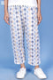 Cambric Cotton Rose Pant In Block Print