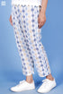 Cambric Cotton Rose Pant In Block Print