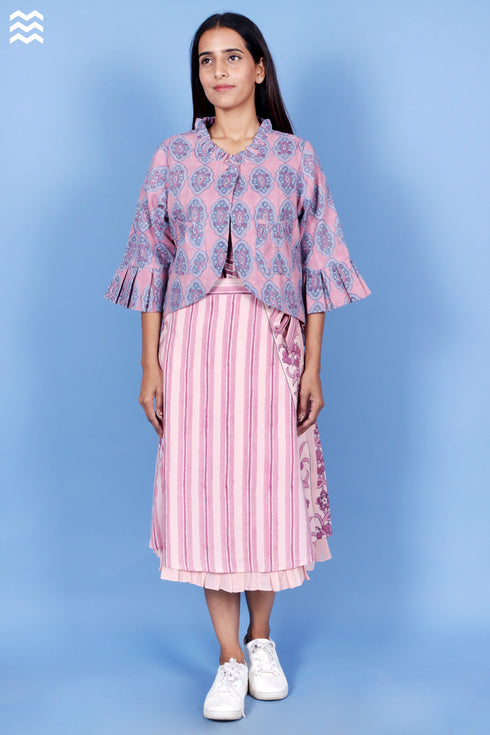 Khaadi Cotton Jackie Jacket With Block Print