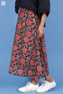 Cambric Cotton SJB Skirt In Block Print