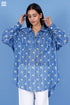 Mulmul Cotton Blue Beach Shirt Top