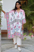 100% Mul Mul Cotton Caftan in Block Print