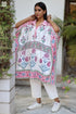 100% Mul Mul Cotton Caftan in Block Print