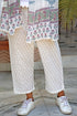 100% Cambric Cotton Rose Pant in Block Print