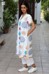 Rayon Long Top in Floral Block Print