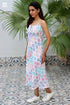 Mulmul Cotton Dress In Block Print