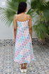 Mulmul Cotton Dress In Block Print