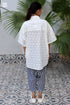 Cotton Slub Off White Beach Shirt