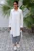 MulMul Cotton Long Boyfriend Shirt in Block Print