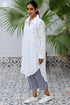MulMul Cotton Long Boyfriend Shirt in Block Print