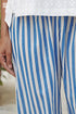 Cambric Cotton Rose Pant in Stripe Print