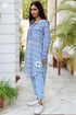 Mul Mul Cotton Long Boyfriend Shirt in Floral Print