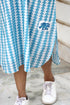 Mul Mul Cotton Long Pierot Dress in Block Print
