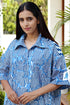 Mul Mul Cotton Beach Dress in Block Print