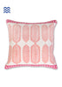 20’s Cotton Cushion Cover In Graphic Block Print