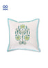 20s Cotton Cushion Cover in Floral Block Print