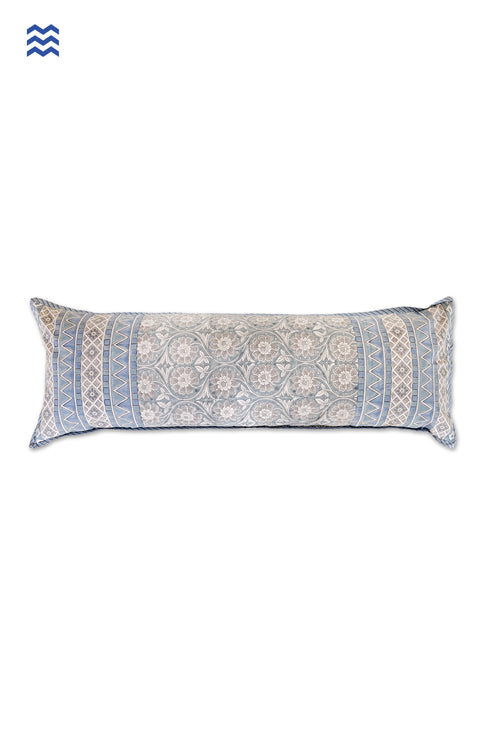 20s Cotton Lumber Cushion Cover in Floral Block Print