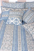 20s Cotton Lumber Cushion Cover in Floral Block Print