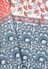 20s Cotton Bed Cover in Floral Block Print