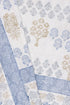20s Cotton Bed Cover in Floral Block Print