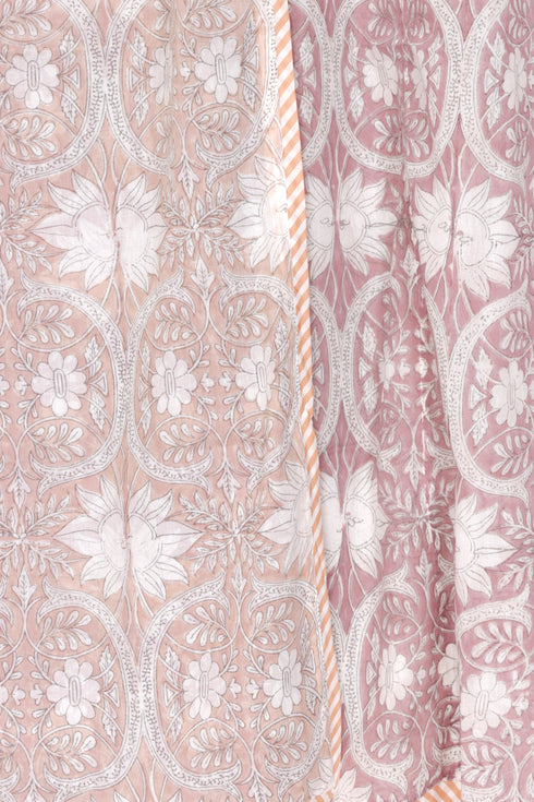 Mulmul Cotton Dohar In Block Print