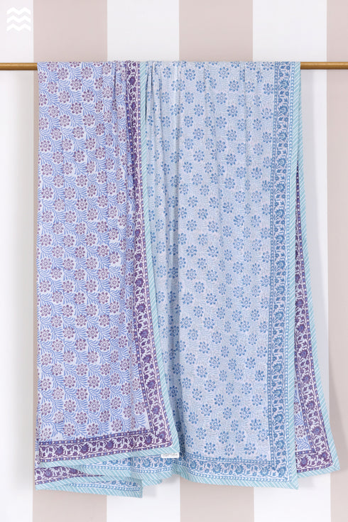 Mulmul Cotton Dohar In Block Print