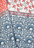 20s Cotton KING SIZE Bed Cover in Floral Block Print