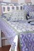 20s Cotton KING SIZE Bed Cover in Floral Block Print