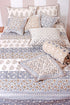 20s Cotton KING SIZE Bed Cover in Block Print