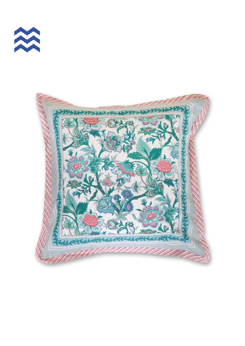 20s Cotton Cushion Cover In Floral Print