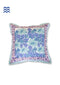 20s Cotton Cushion Cover In Floral BlockPrint