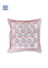 20s Cotton Cushion Cover in Block Print with Piping
