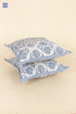 20s Cotton Cushion Cover in Floral Block Print