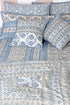 20s Cotton Cushion Cover in Floral Block Print