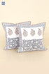 20s Cotton Cushion Cover in Block Print