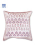 20s Cotton Cushion Cover in Block Print with Piping